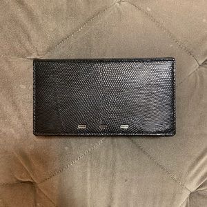 VBH Black Lizard Box Clutch
